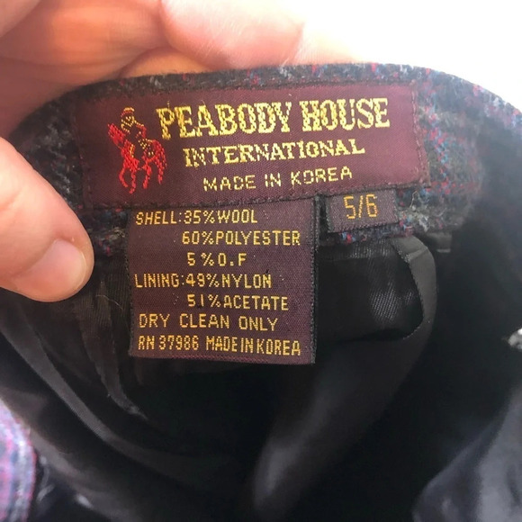 Plaid Wool Blend Skirt Size 5 - Picture 4 of 5